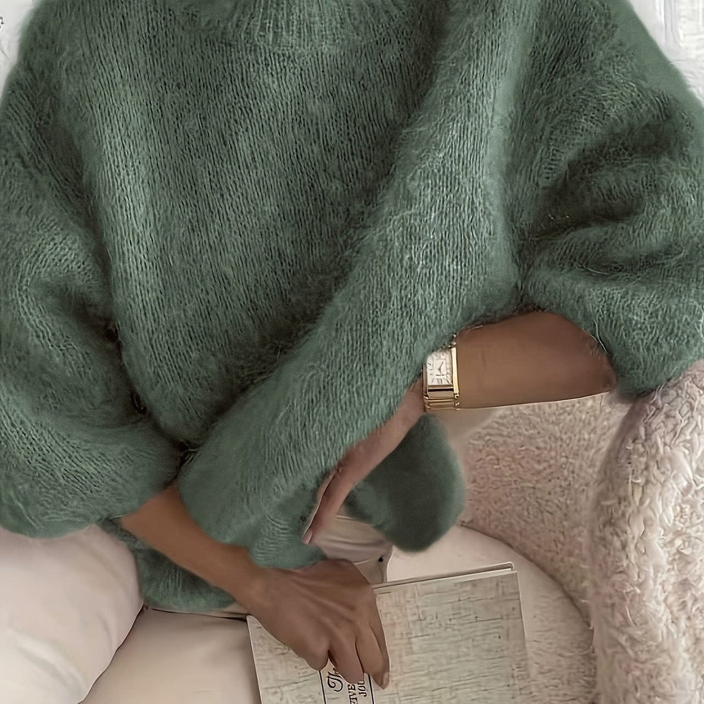 EMBER | SOLID COLOR CREW NECK SWEATER