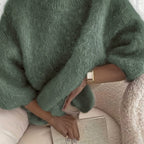 EMBER | SOLID COLOR CREW NECK SWEATER