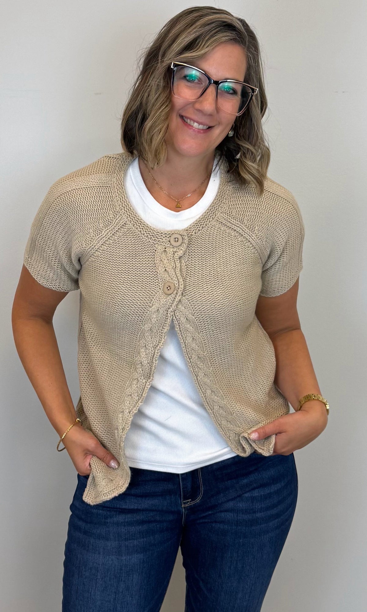 Cable Detail Cardigan