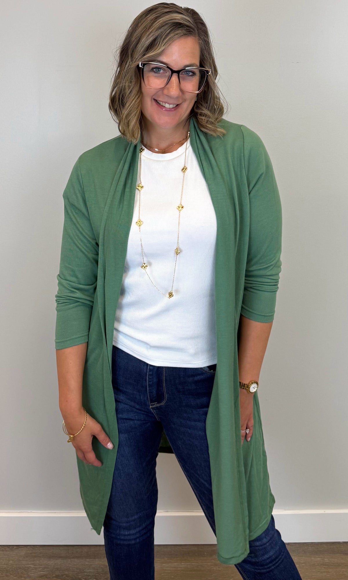 Longline Knit Cardigan