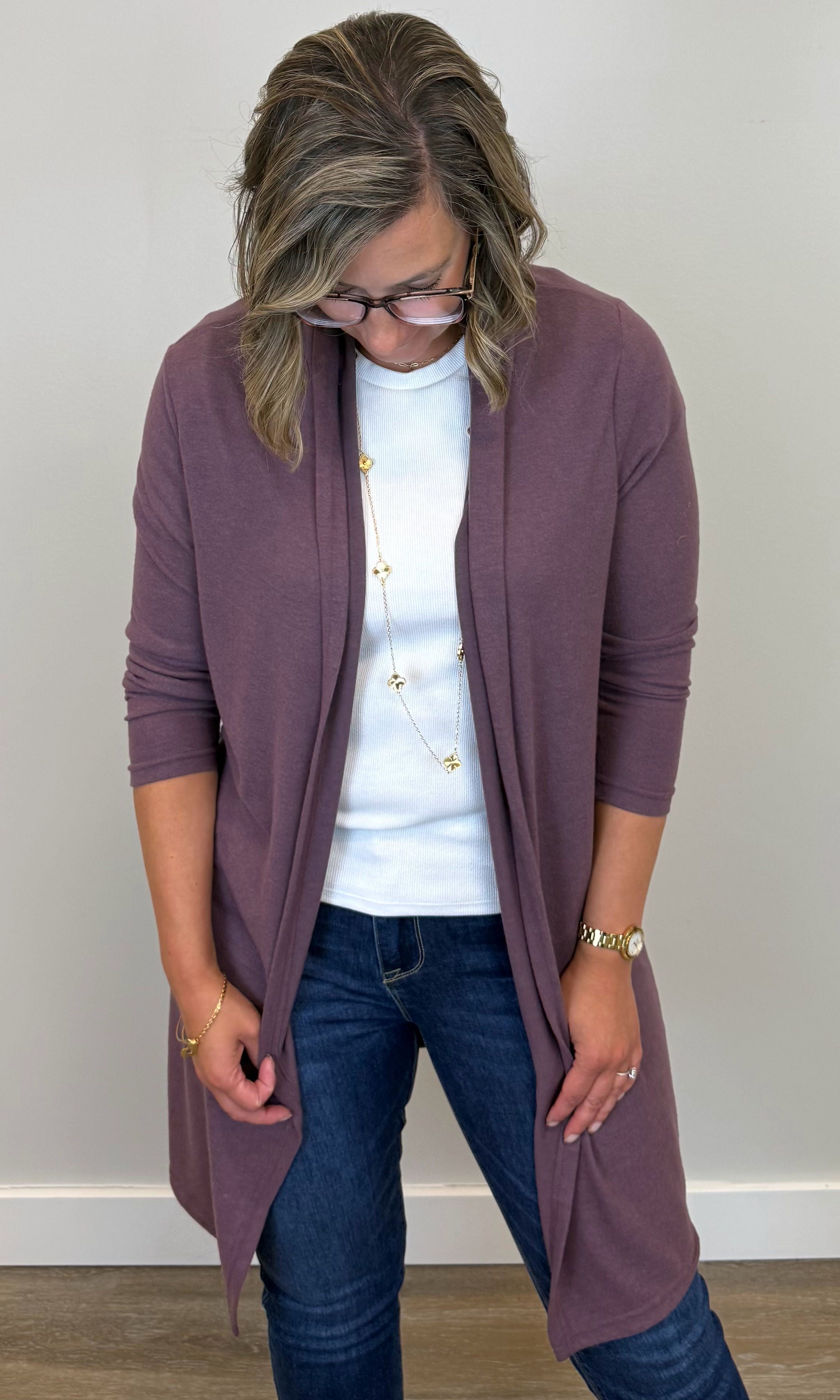 Longline Knit Cardigan