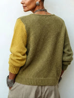 Clairè | Color Block Knit Sweater
