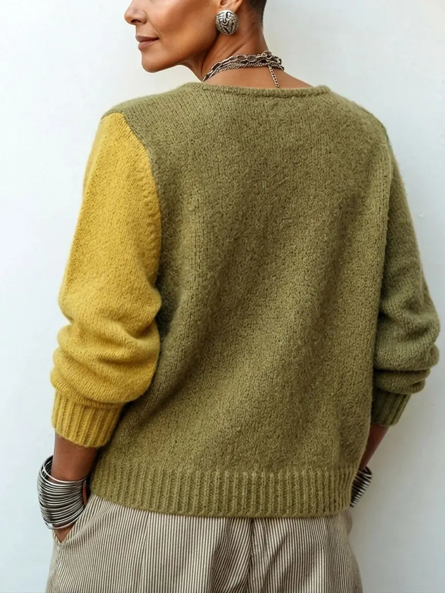 Clairè | Color Block Knit Sweater