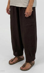 Relaxed Linen Wide Leg Pant